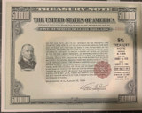 REPRODUCTION $500 MILLION Treasury Note 1976/86 FRAMEABLE See Description Below - $10.99