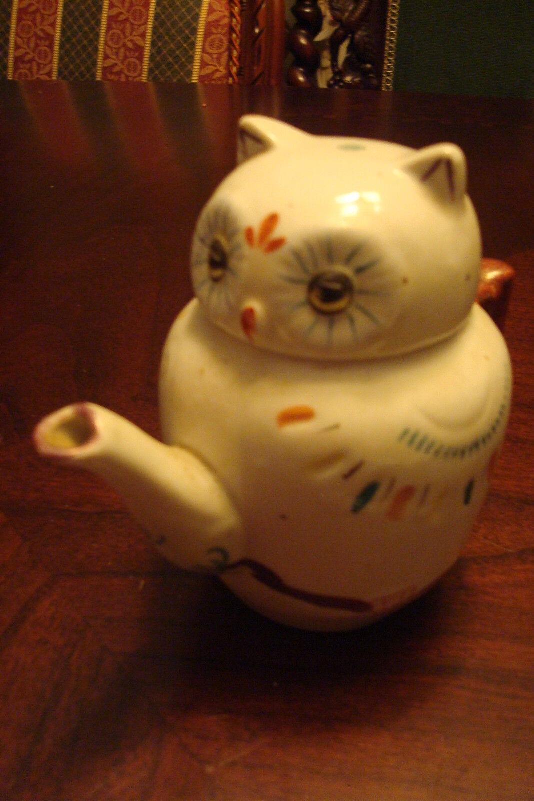 Chinese Owl teapot, super cute, 5&quot; tall by 5 1/2&quot; spout to handle[a*12] - $29.69
