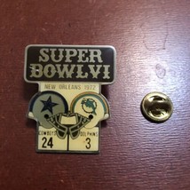 1972 Super Bowl VI (6) Starline Pin - New Orleans  Cowboys vs Dolphin - £3.91 GBP