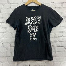 The Nike Tee Black Shirt Mens Sz M Logo Just Do It Athletic 100% Cotton - £9.47 GBP