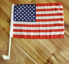 11x16&quot; USA American Car Window Flag w/Bracket - Double sided -  NEW - $4.99