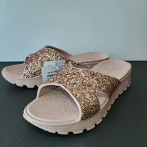 Skechers Foamies Arch Fit Women Sandals Shoes Size 8 Pink Glitter NWT - £26.89 GBP