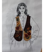 Adult Dreamspinners Cranston Falling Leaves Fabric Panel Vest Sew Patter... - $14.99