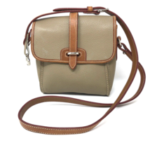 Dooney and Bourke Equestrian Crossbody Bag Taupe British Tan VTG Saddle Bag - £35.88 GBP