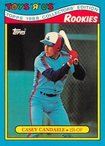 1988 Topps Toys R Us Rookies #7 Casey Candaele Montreal Expos ⚾ - £0.69 GBP