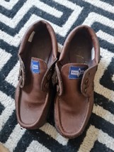 Free Fall Brown Moccassins For Men Size 43 with no laces - $27.00