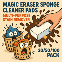 Magic Eraser Sponge Cleaner Pads Multi-Purpose Stain Remover – 20/50/100... - $10.32+