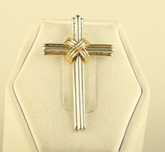 Vintage Sterling Silver 925 14K Signed Thailand Religious Cross Pendant - £75.17 GBP