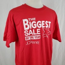 JC Penney Biggest Sale of the Year Vintage Promo T-Shirt XL Single Stitch 90&#39;s - £18.87 GBP