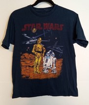 Vintage Star Wars C-3P0 and R2D2 T-Shirt Youth Large - £14.07 GBP