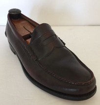 Johnston & Murphy Aristocraft Burgundy Leather Penny Loafers Men's 11EEE - £25.69 GBP