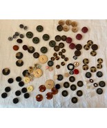  120 Buttons, Mixed Size Antique Button Assortment from 60s-90s, Genuine - €15,58 EUR