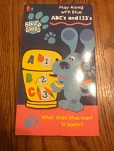 Blue&#39;s Clues Play Along With Blue Abc&#39;s And 123&#39;S Vhs Ships N 24h - £17.78 GBP