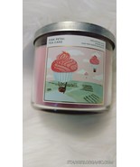 Bath &amp; Body Works  PINK PETAL TEA CAKE  LARGE 3 WICK CANDLE (14.5 oz) - £18.38 GBP
