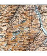 Map Matigny Ville Southern France Rare 1914 Lithograph WW1 Era WHBS - €52,29 EUR