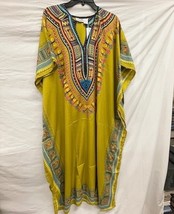 CAFTAN Beach Coverup Free Size Plus Regular Sante Classics “Twist of Lim... - $25.66 CAD