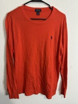 Polo Ralph Youth Lauren Orange Pullover Long Sleeve Shirt Logo Size XL (... - $22.76