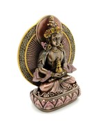 LONG LIFE BUDDHA STATUE 6.5&quot; Buddhist Longevity Deity Bronze Resin Amita... - $588.40 MXN