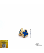 10K Gold Turquoise Van Cleef Inspired Earrings - £79.67 GBP+