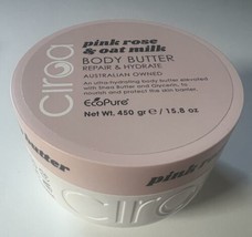 NEW Ciroa Body Butter Pink Rose Oat Milk Vegan Hydrating 450gr 15.8oz  - $19.79