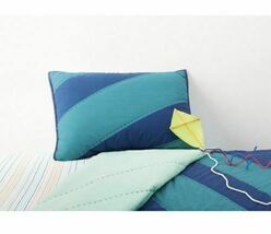 2 Pack Pillowfort Shams,  Water Colors Standard Size Blue Teal Pillow Co... - $11.99