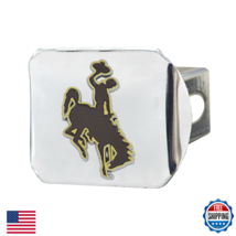 FANMATS Wyoming Cowboys Chrome Hitch Cover - 3D Color Emblem for 2" Hitches - $40.49