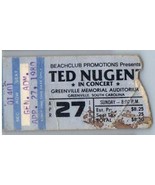 Ted Nugent Ticket Stub April 27 1980 Greenville South Carolina - £27.45 GBP