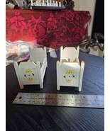 Vintage Concord Miniature Dollhouse Nursery Cribs Flowers 1:12 Wood - $16.95