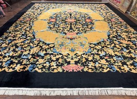 Antique Chinese Peking Rug 12.6 x 14.9 Palace Size Asian Carpet Art Deco Rare - £9,437.40 GBP