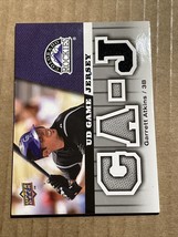 2009 Upper Deck BASEBALL - Game Jersey Garrett Atkins Colorado Rockies Jersey - £2.31 GBP