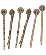 Bobby Pin Blanks Antiqued Bronze Hair Pins DIY Accessories with Pads 25/... - $6.79+