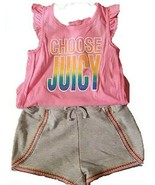 Juicy Couture Girl&#39;s 2-Piece Tank and Shorts Set, Pink Multi - €13,67 EUR