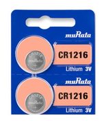 Murata CR1216 Battery DL1216 ECR1216 3V Lithium Coin Cell (10 Batteries) - £3.98 GBP+