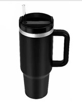 40 oz Tumbler With Handle And Straw Lid Insulated Reusable Stainless Steel - £18.37 GBP