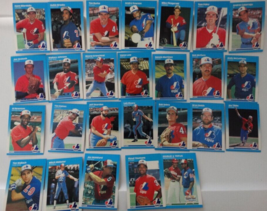 1987 Fleer Montreal Expos Team Set Of 32 With Update Baseball Cards - £2.15 GBP