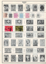 BELGIUM 1959-65 Very Fine Used Stamps Hinged on List: 2 Sides - £0.79 GBP