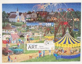500 Piece Jigsaw Puzzle Collector Art Series Country Fair Persis Clayton... - $19.79