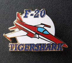 Tigershark F-20 Northrop Fighter Jet Lapel Or Hat Pin Badge Usaf Dod 1.5 Inches - $5.74