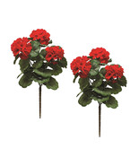 Red Geranium Floral Bush (Set of 2) - $1,268.99 MXN