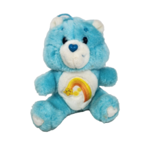 6&quot; Vintage 1983 Kenner Wish Star Bear Blue Care Bears Stuffed Animal Plush Toy - £22.38 GBP