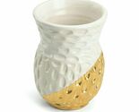 Lenox Michael Wainwright Truro Gold Bud Vase Dahlia White Porcelain Gold... - $19.00