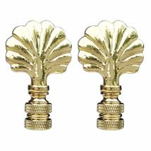 Royal Designs Seashell 2.25&quot; Lamp Finial for Lamp Shade, Polished Brass - £19.61 GBP+