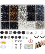Stone Beads for Jewelry Making Charm Bracelet Making Kit 450Pcs Beads for  - €35,19 EUR