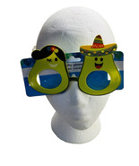 Avocado Couple glasses birthday party, funny glasses, summer party Mexico - £15.15 GBP