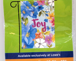 Rain or Shine 12.5&quot; x 18&quot; Floral Garden Porch Flag Joy Flip It Decorativ... - $8.00