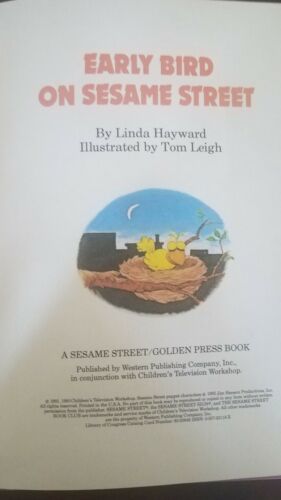 Sesame Street Early Bird On Sessme Street Rare Item image 2