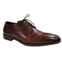 Studio Belvedere Concord Lace Up Oxfords Cognac Men&#39;s Dress Shoes 11.5D $150 - £41.61 GBP