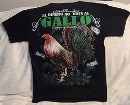 ROOSTER GALLO MONEY DINERO DOLLAR FARM COCK FIGHT MEXICO T-SHIRT SHIRT - £9.08 GBP