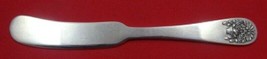 Basket of Flowers by Tuttle Sterling Silver Butter Spreader Flat Handle 5 1/2&quot; - £53.59 GBP