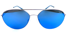 New Jaguar Silver Blue Aviator Pilot Oval 59mm Men&#39;s Sunglasses Germany - $149.99